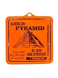 0.20 Uzun Sap Pyramıd Saz Teli  5 Adet Saz Mızrabı Hediye