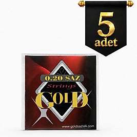 5 Adet 0.20 GOLD Saz Teli