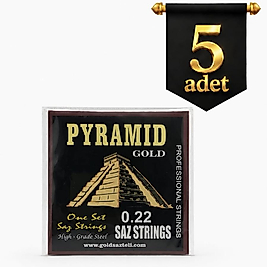 5 Adet 0.22 GOLD PYRAMID Divan Saz Teli