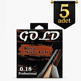 5 Adet 0.18 GOLD Saz Teli