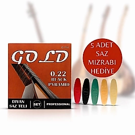 GOLD 0.22 BLACK PYRAMID DİVAN SAZ TELİ
