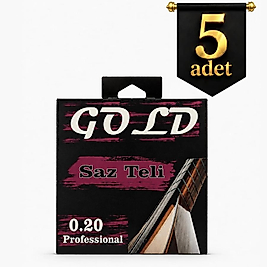 5 Adet 0.20 GOLD Saz Teli