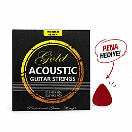 GOLD PREMIUM SERİSİ Akustik Gitar Teli
