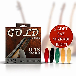 GOLD 0.18 TOPUZLU SAZ TELİ