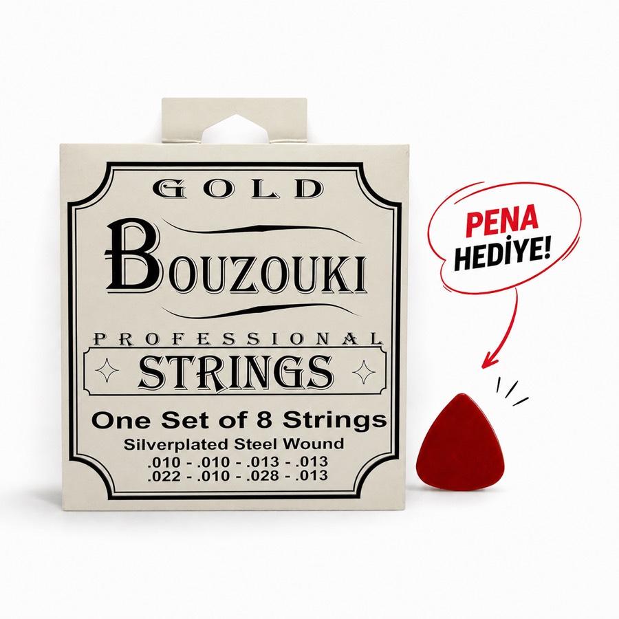 GOLD Marka Buzuki Teli Profesyoneller Için Bouzouki Teli Tam Takım Yunan Çalgısı