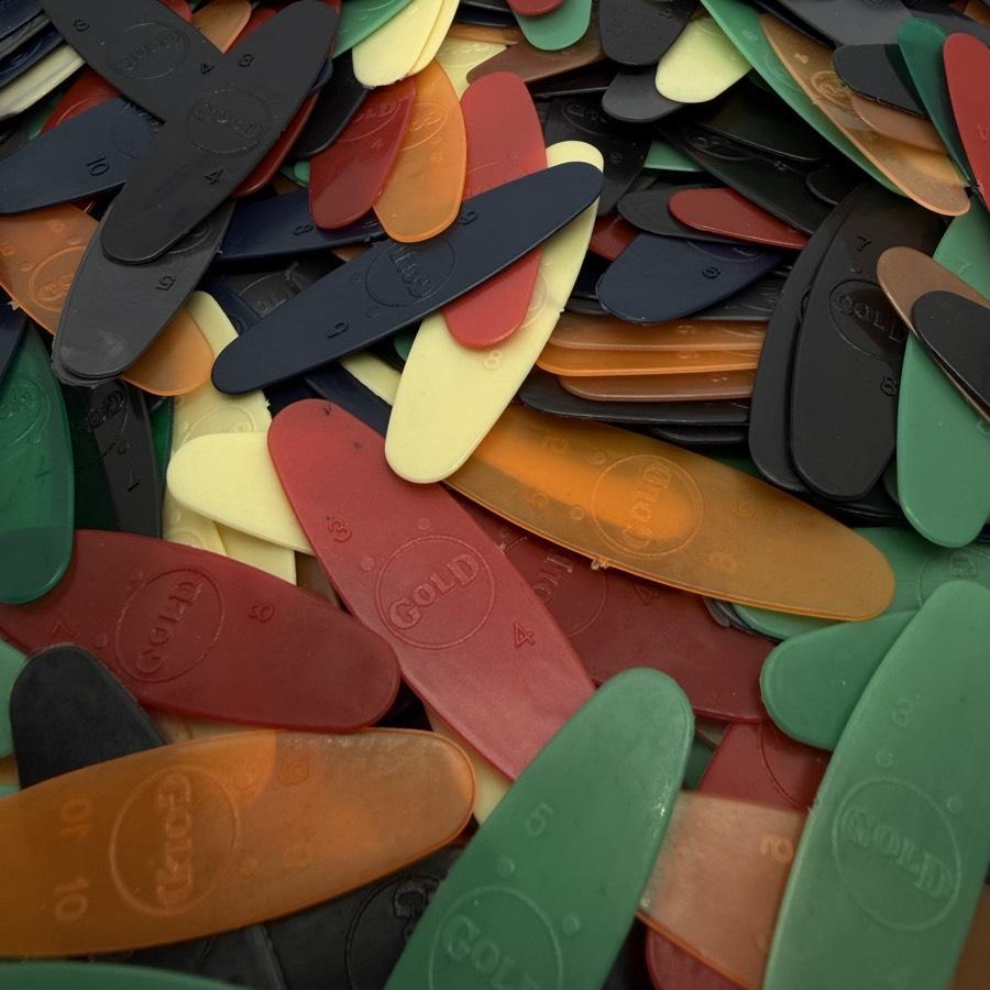 10 Adet Saz Bağlama Gold Marka Mızrap (Karışık numara)