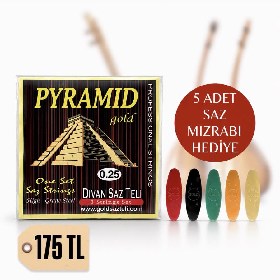 GOLD Pyramid Divan Saz Bağlama Teli 0.25