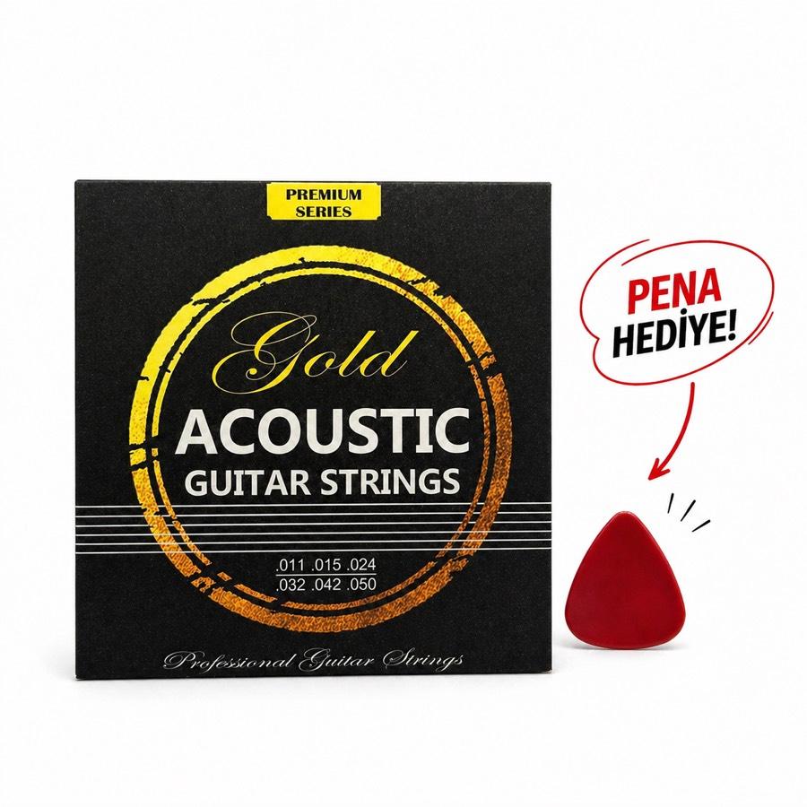 GOLD PREMIUM SERİSİ Akustik Gitar Teli