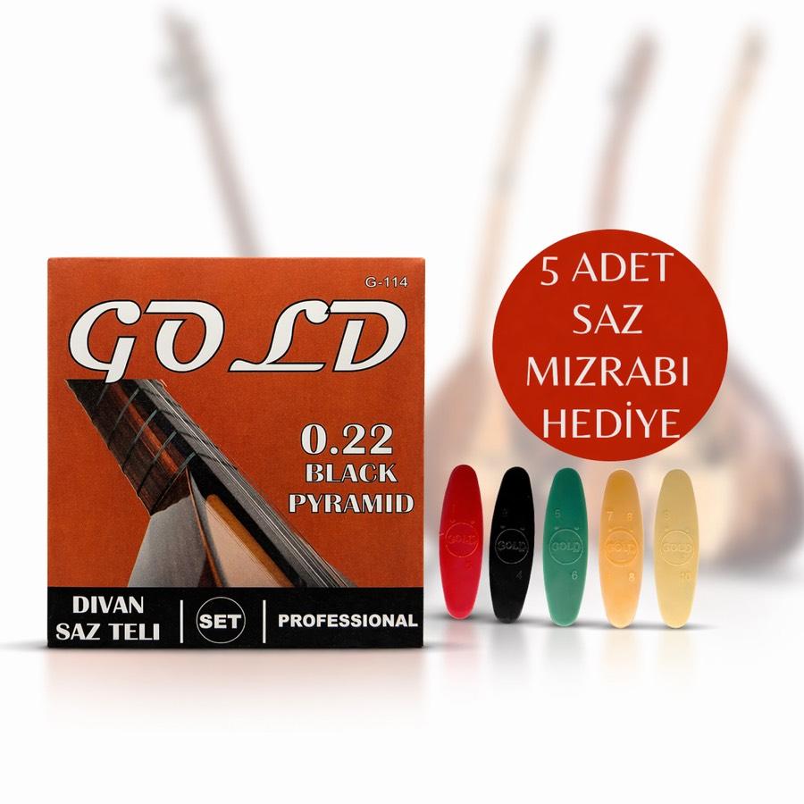 GOLD 0.22 BLACK PYRAMID DİVAN SAZ TELİ