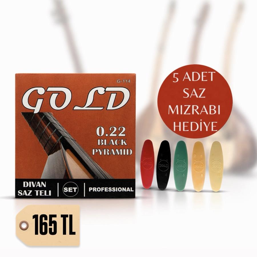 GOLD 0.22 BLACK PYRAMID DİVAN SAZ TELİ