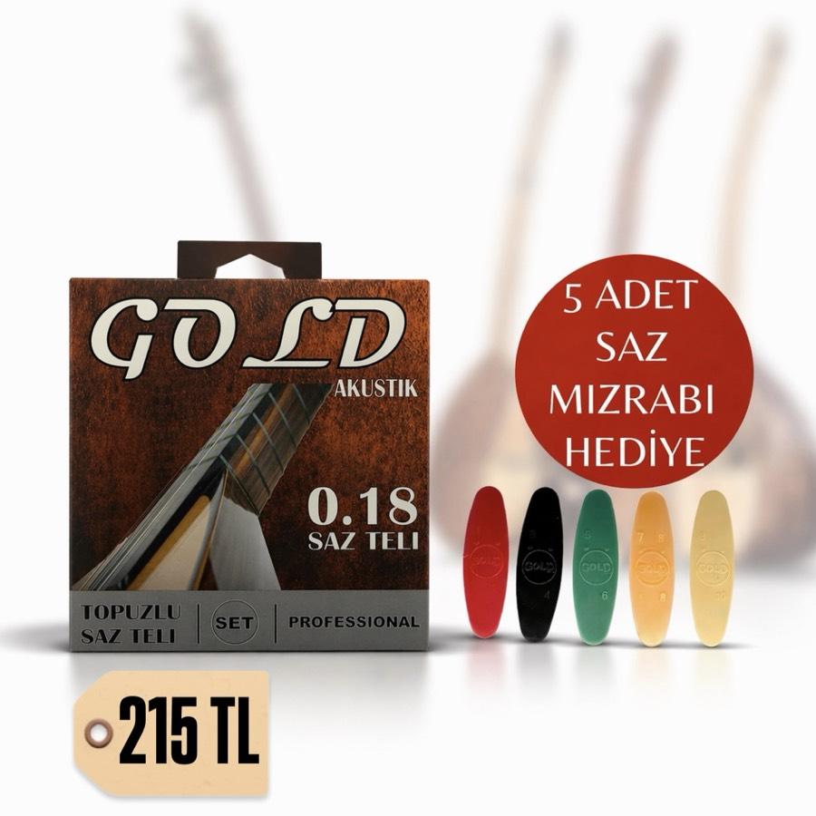 GOLD 0.18 TOPUZLU SAZ TELİ