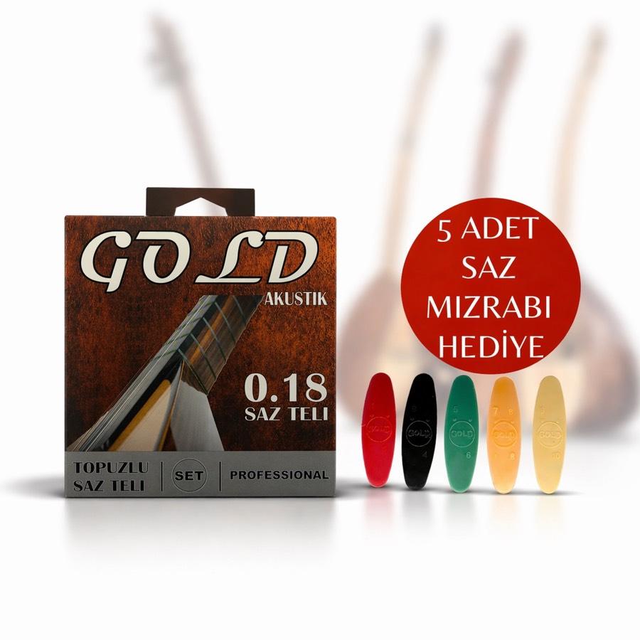 GOLD 0.18 TOPUZLU SAZ TELİ