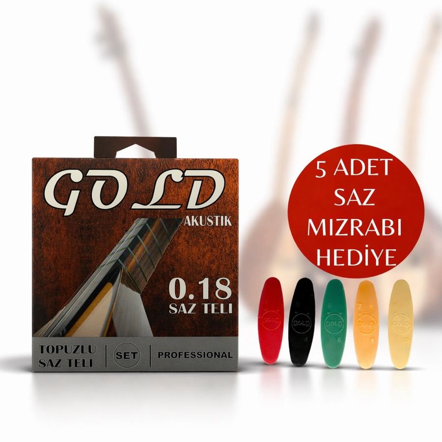 GOLD 0.18 TOPUZLU SAZ TELİ