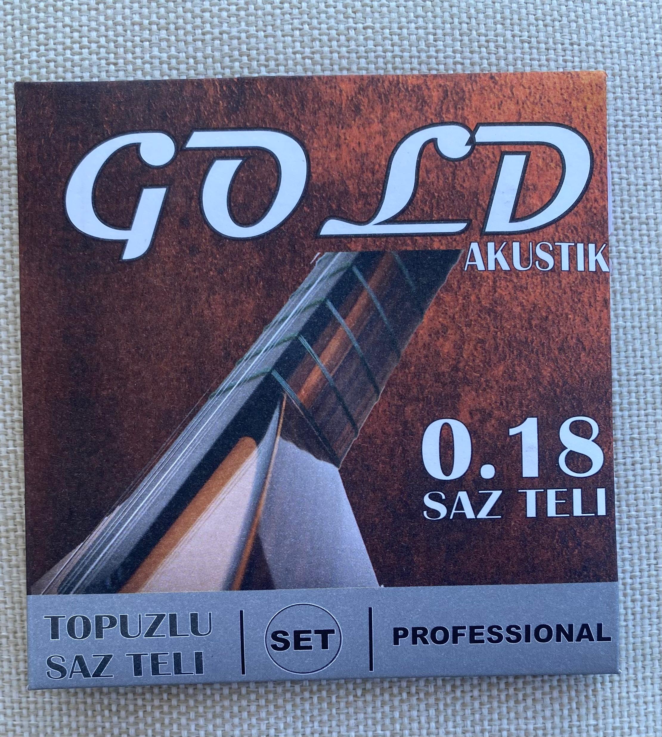 GOLD 0.18 TOPUZLU SAZ TELİ