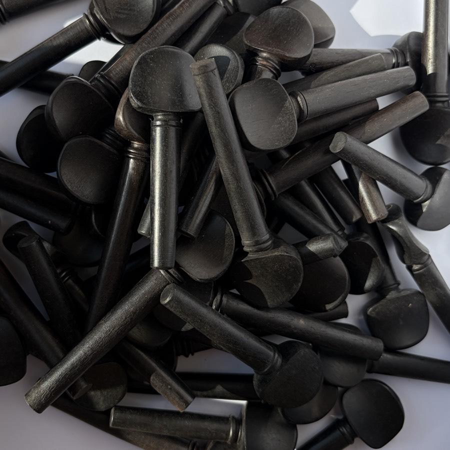 Sedef İşlemeli Abanoz Burgu-7 Adet