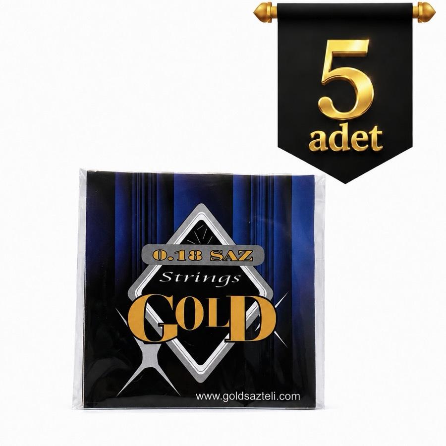 5 Adet 0.18 GOLD Saz Teli