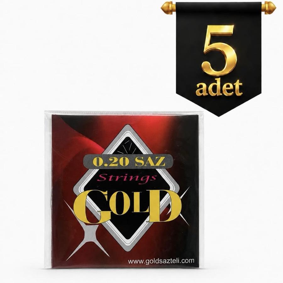 5 Adet 0.20 GOLD Saz Teli