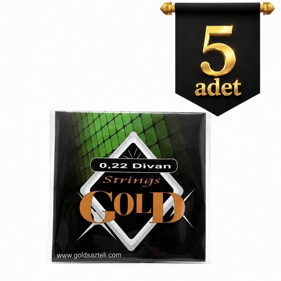 5 Adet 0.22 GOLD Divan Saz Teli
