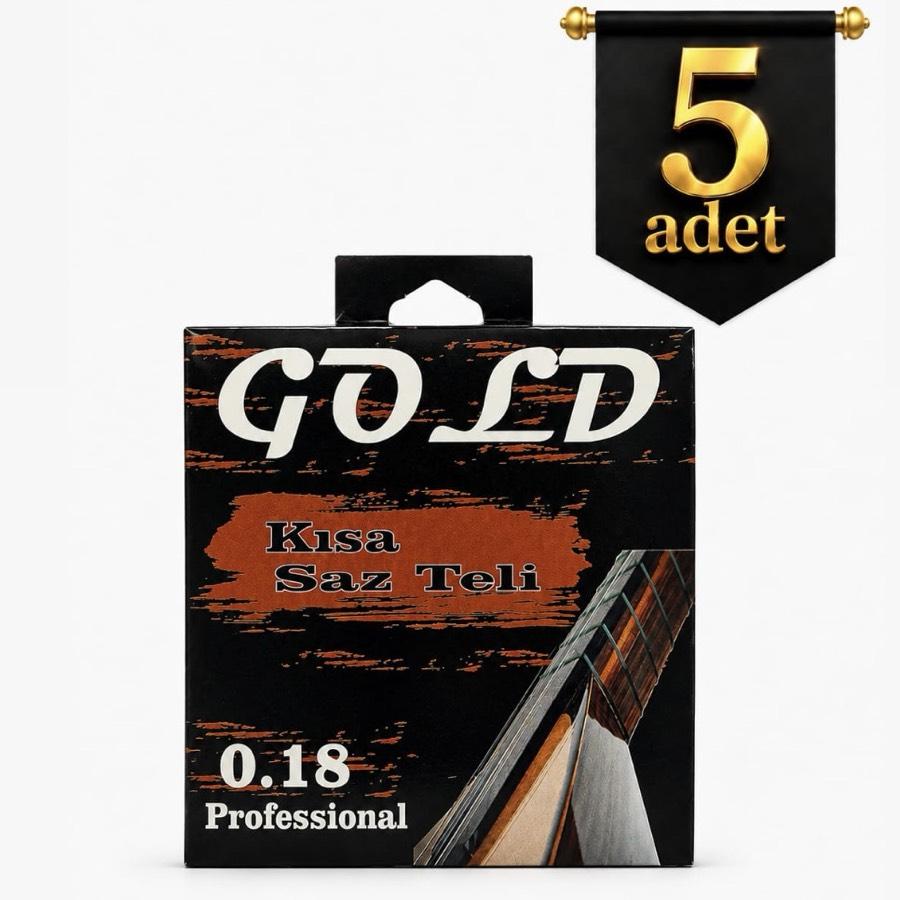 5 Adet 0.18 GOLD Saz Teli