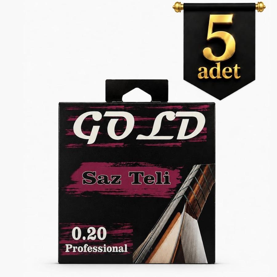 5 Adet 0.20 GOLD Saz Teli