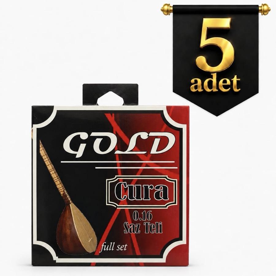 5 Adet 0.16 GOLD Cura Saz Teli